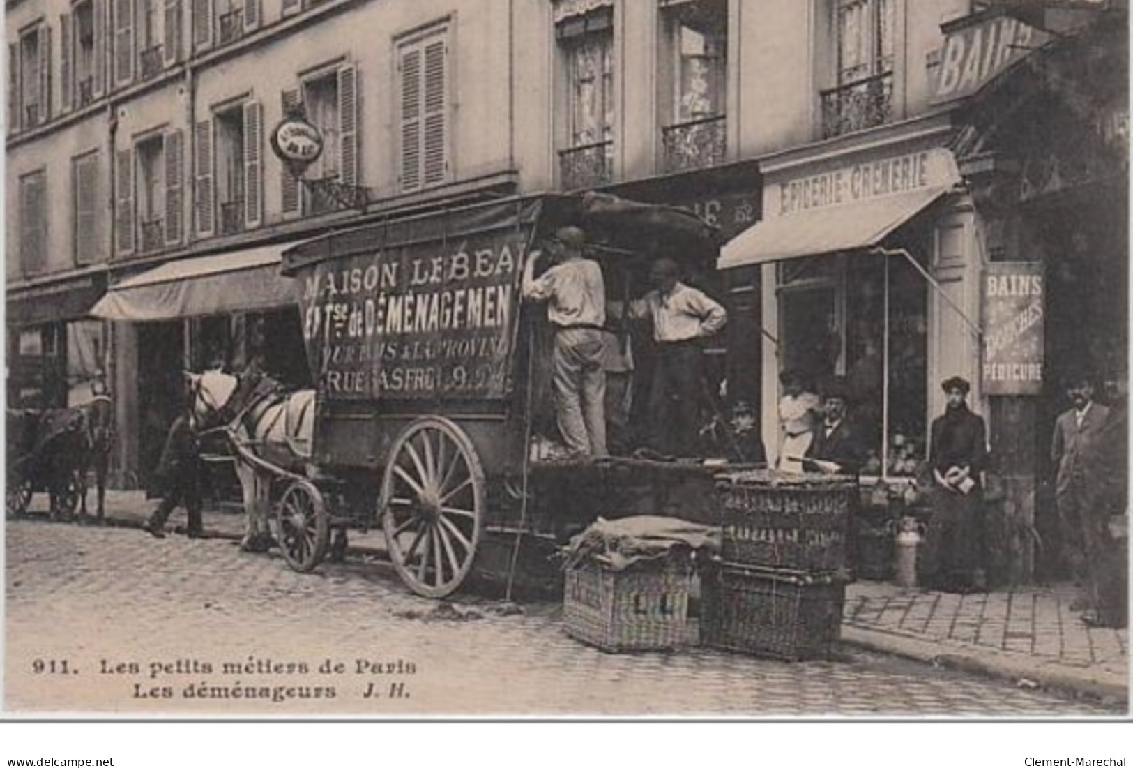 Les Petits Métiers De Paris : J.H. N°911 - Les Déménageurs - Très Bon état - Artisanry In Paris