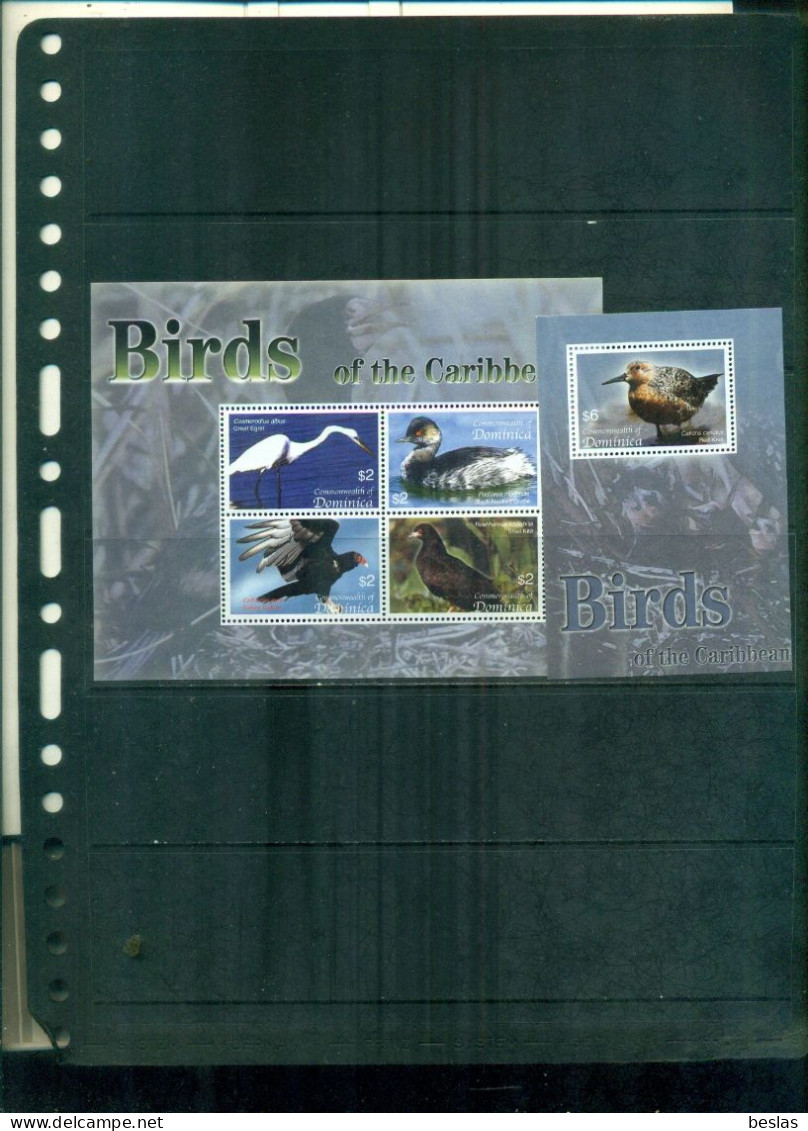 DOMINICA OISEAUX  4 VAL + BF NEUFS A PARTIR DE 2 EUROS - Dominique (1978-...)