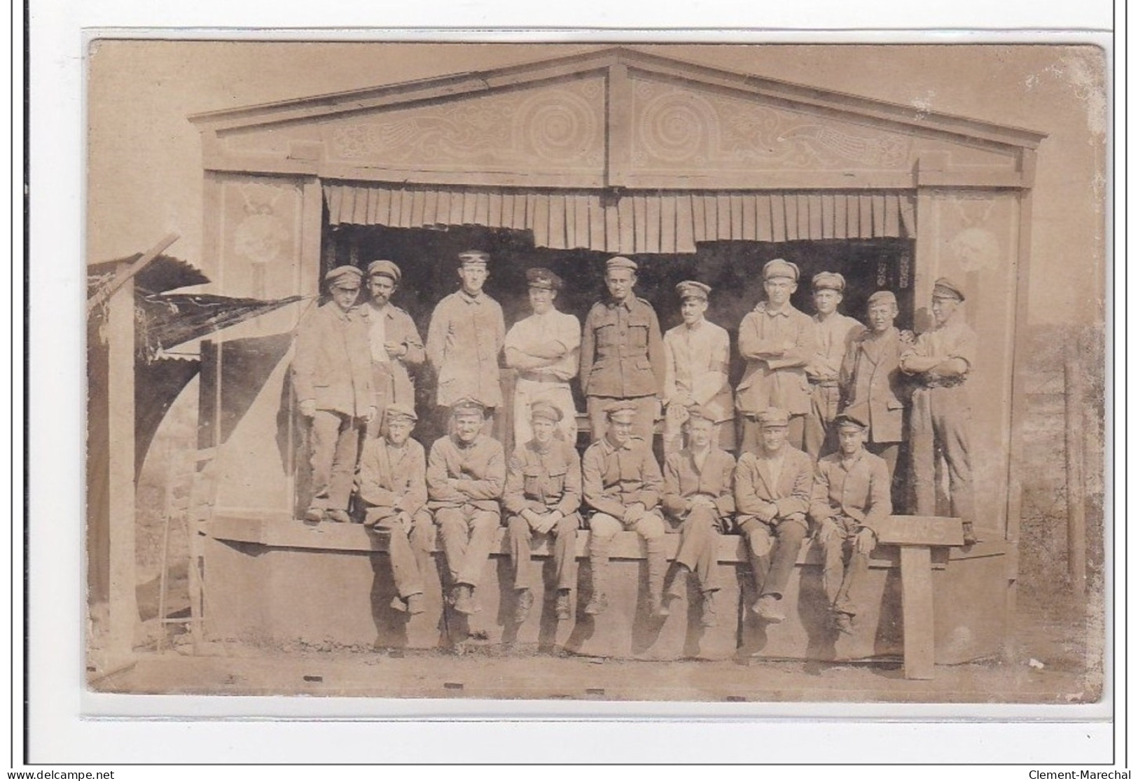 LENS : Militaires, Théatre, Carte Photo - Tres Bon Etat - Lens