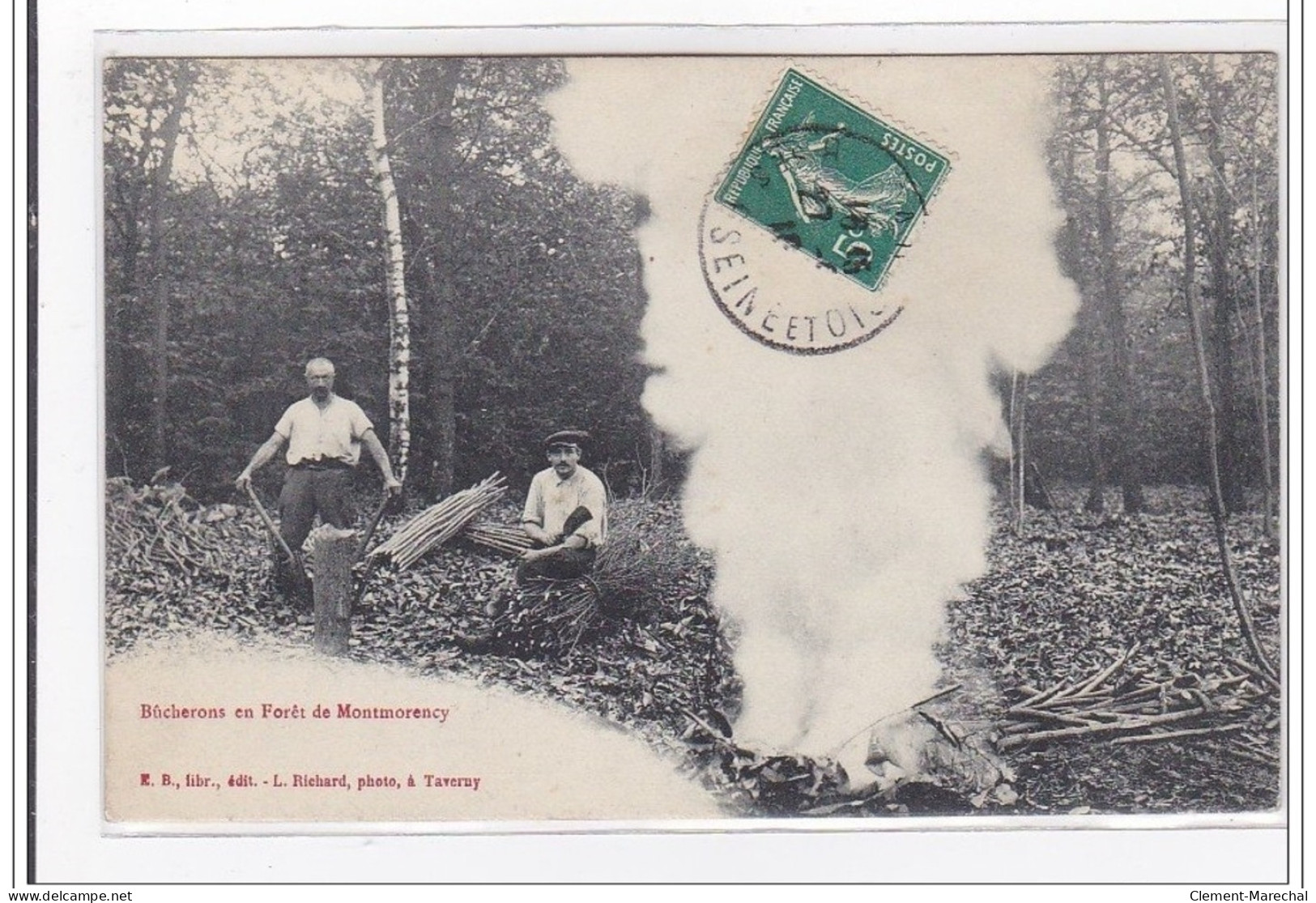 MONTMMORENCY : Bucherons En Foret De Montmorency - Tres Bon Etat - Montmorency