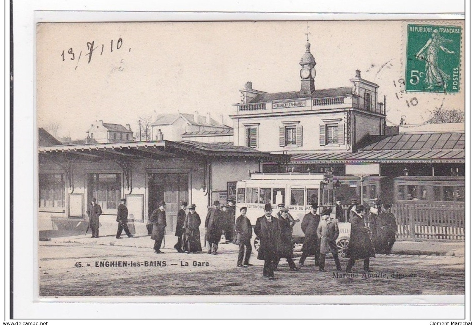 ENGHIEN-les-BAINS : La Gare, Autobus - Tres Bon Etat - Enghien Les Bains