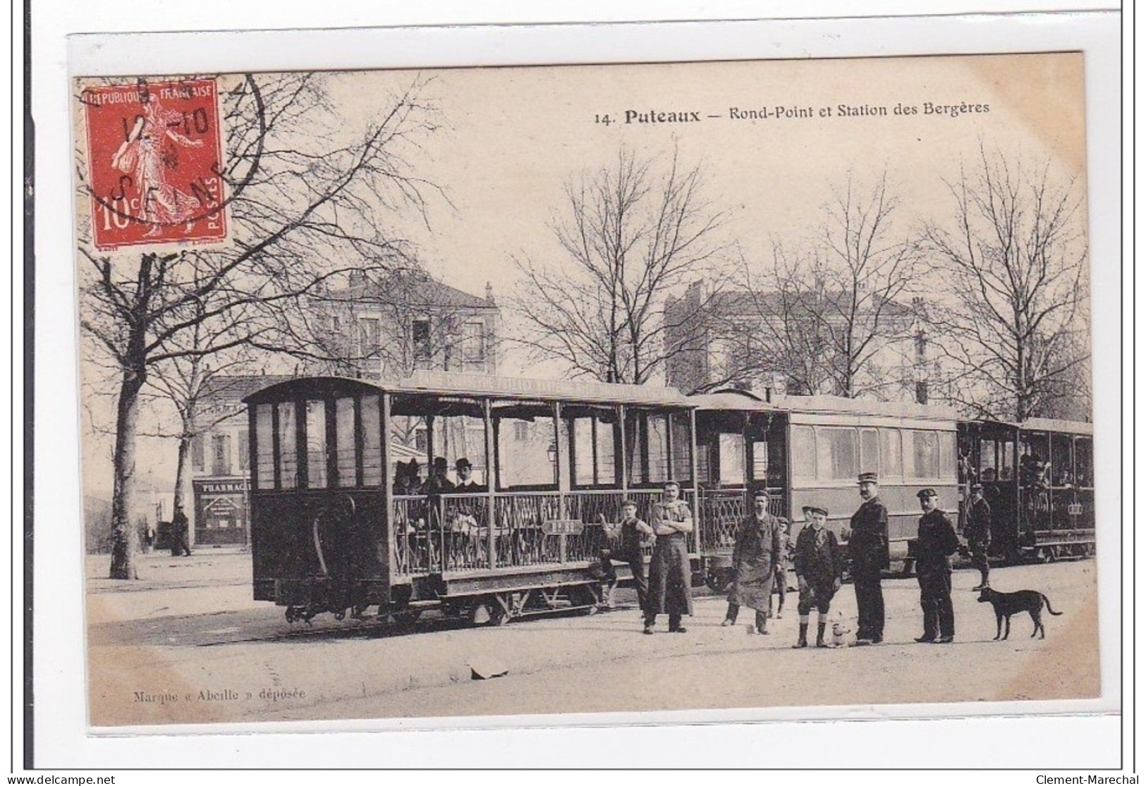 PUTEAUX : Rond-point Et Station Des Bergeres (tramways) - Tres Bon Etat - Puteaux