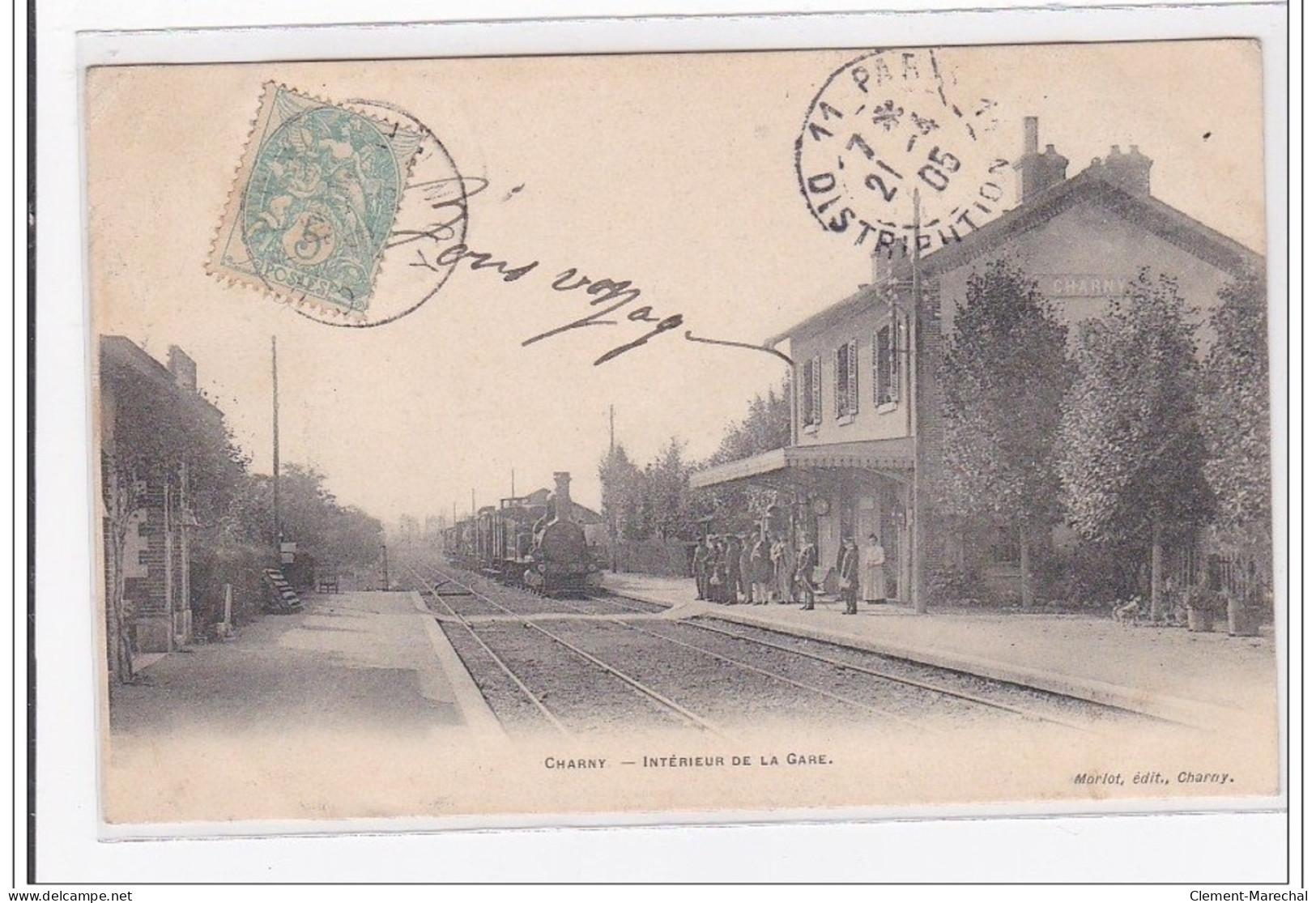 CHARNY : Intérieur De La Gare - Tres Bon Etat - Charny