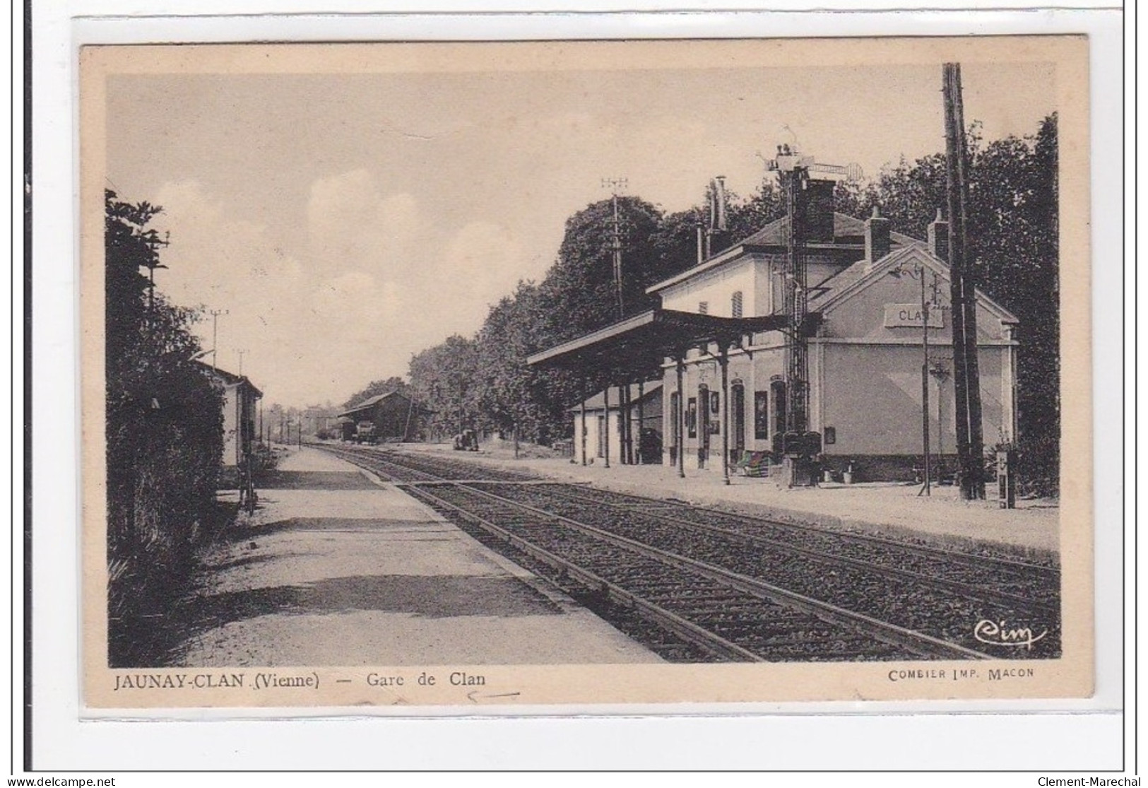 JAUNAY-CLAN : Gare De Clan - Etat - Autres & Non Classés