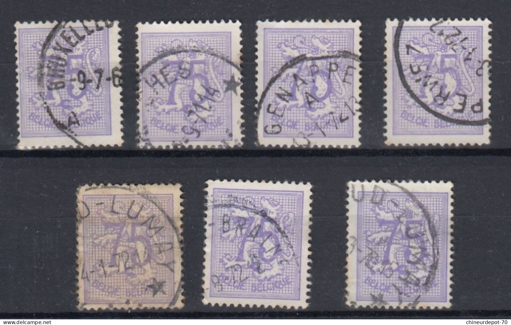 TIMBRES BELGE NON Classés Petit Lion - Autres & Non Classés