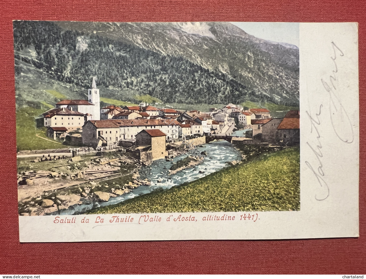 Cartolina - Saluti Da La Thuile ( Valle D'Aosta ) - 1903 - Autres & Non Classés