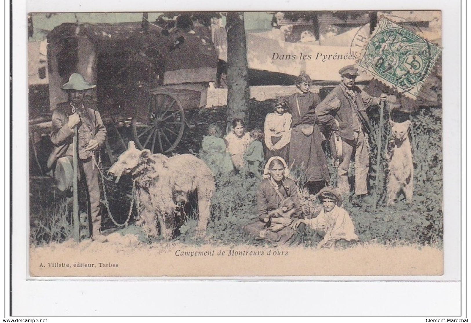 HAUTES PYRENEES : Campement De Montreurs D'ours - Tres Bon Etat - Autres & Non Classés