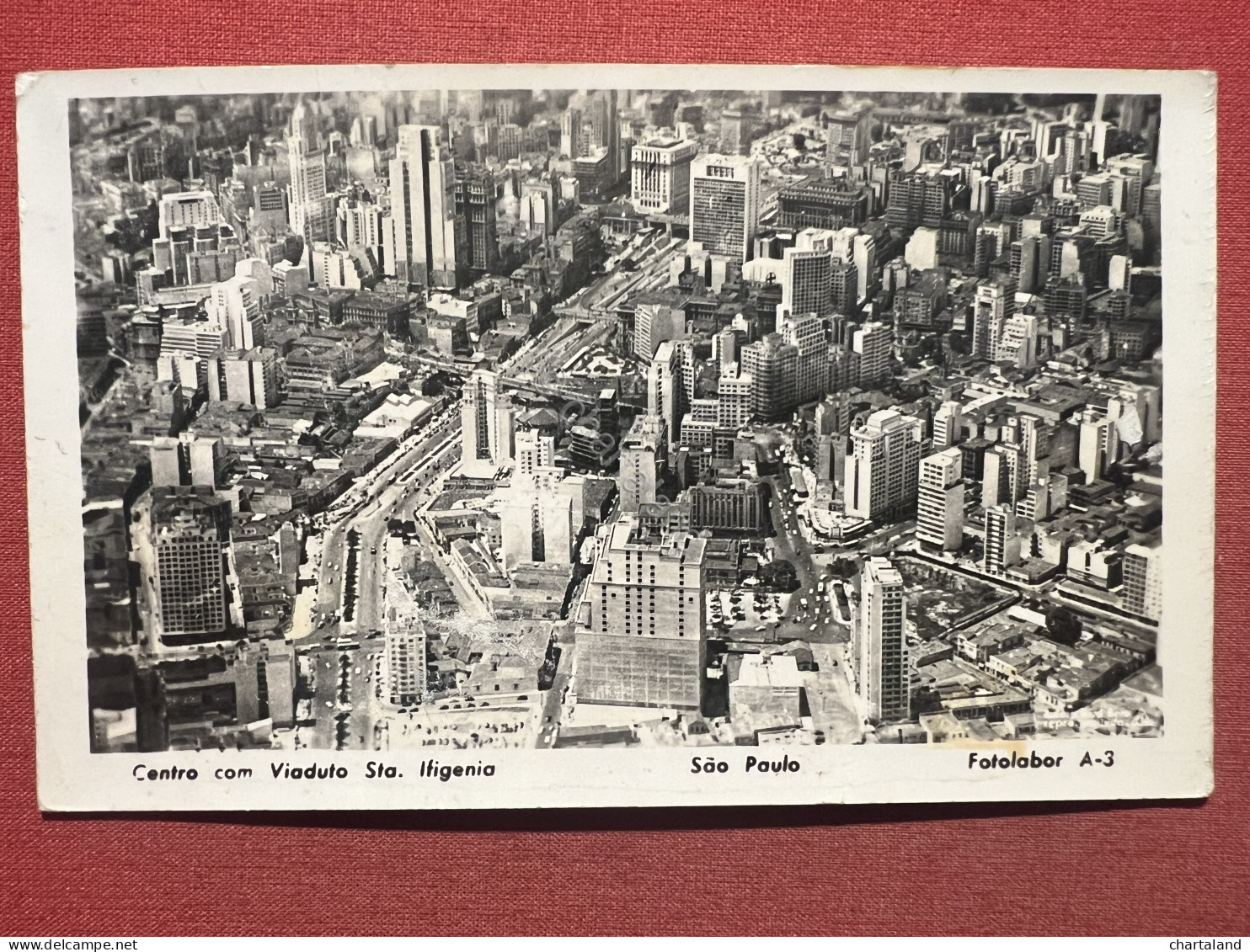 Cartolina - Viaduto Santa Ifigênia - Centro Histórico De São Paulo - 1945 Ca. - Non Classés