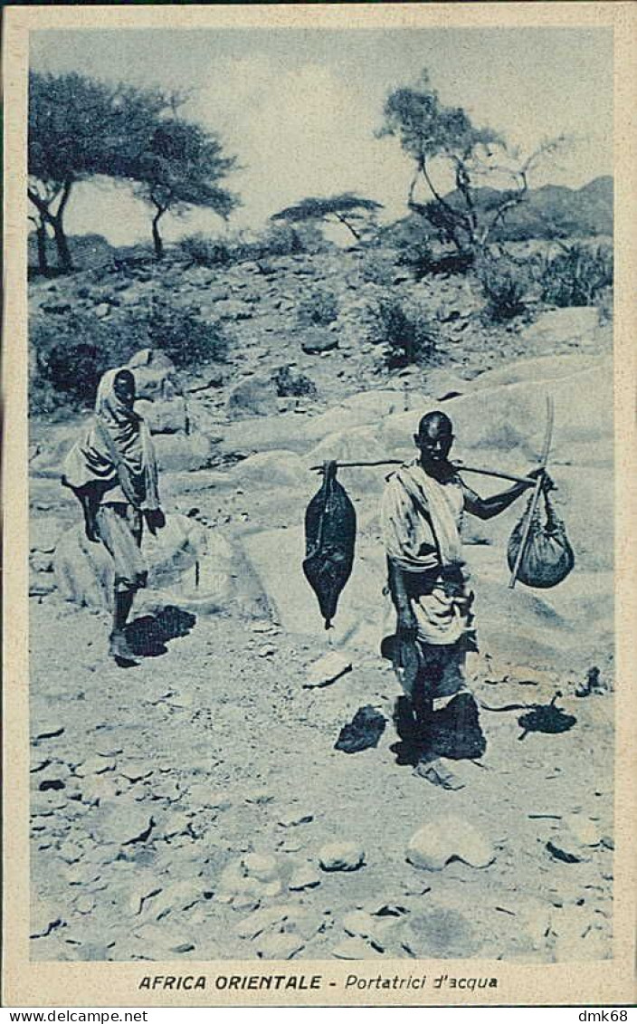 AFRICA - ERITREA - PORTATRICI D'ACQUA /  WATER CARRIERS - ED. BASSI - 1930s (12543) - Eritrea