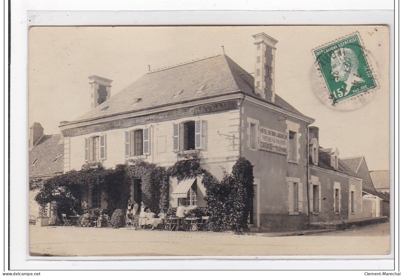 CHENONCEAUX : Carte Photo De L'hotel Du Bon Laboureur Et Du Château - Très Bon état - Chenonceaux