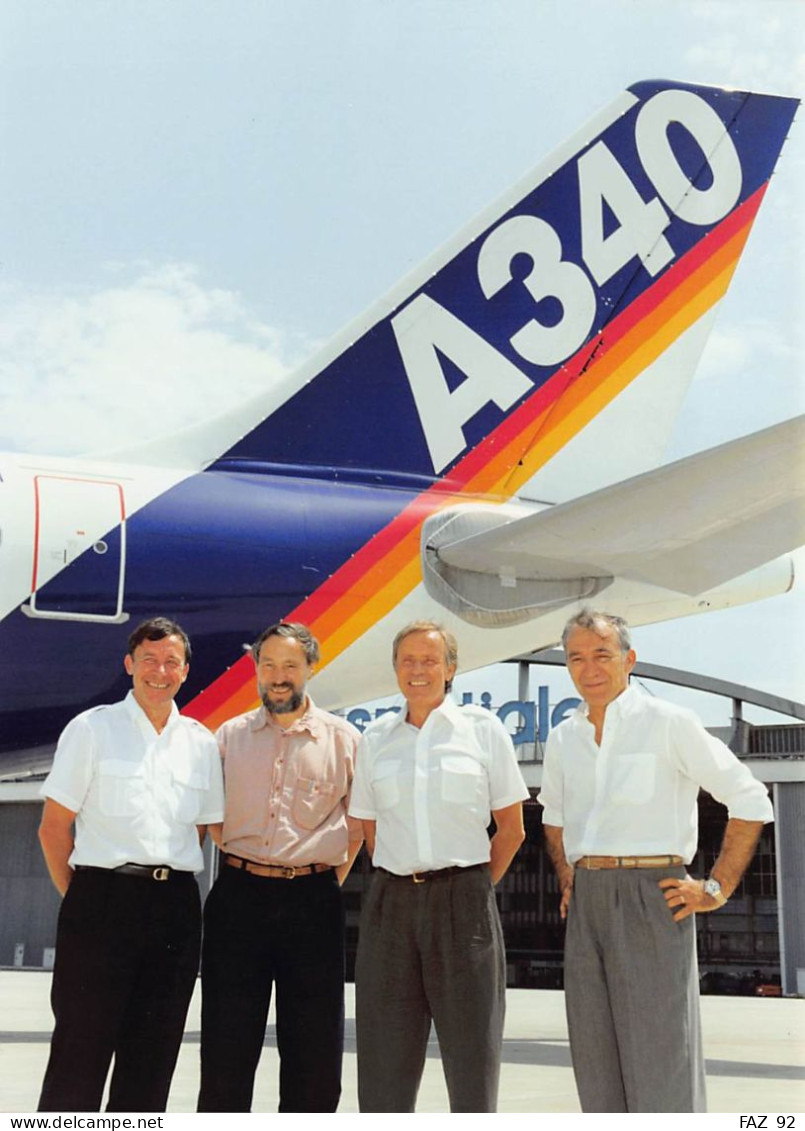 Airbus A340 - Test And Development Department  +/- 180 X 130 Mm. - Photo Presse Originale - Aviation