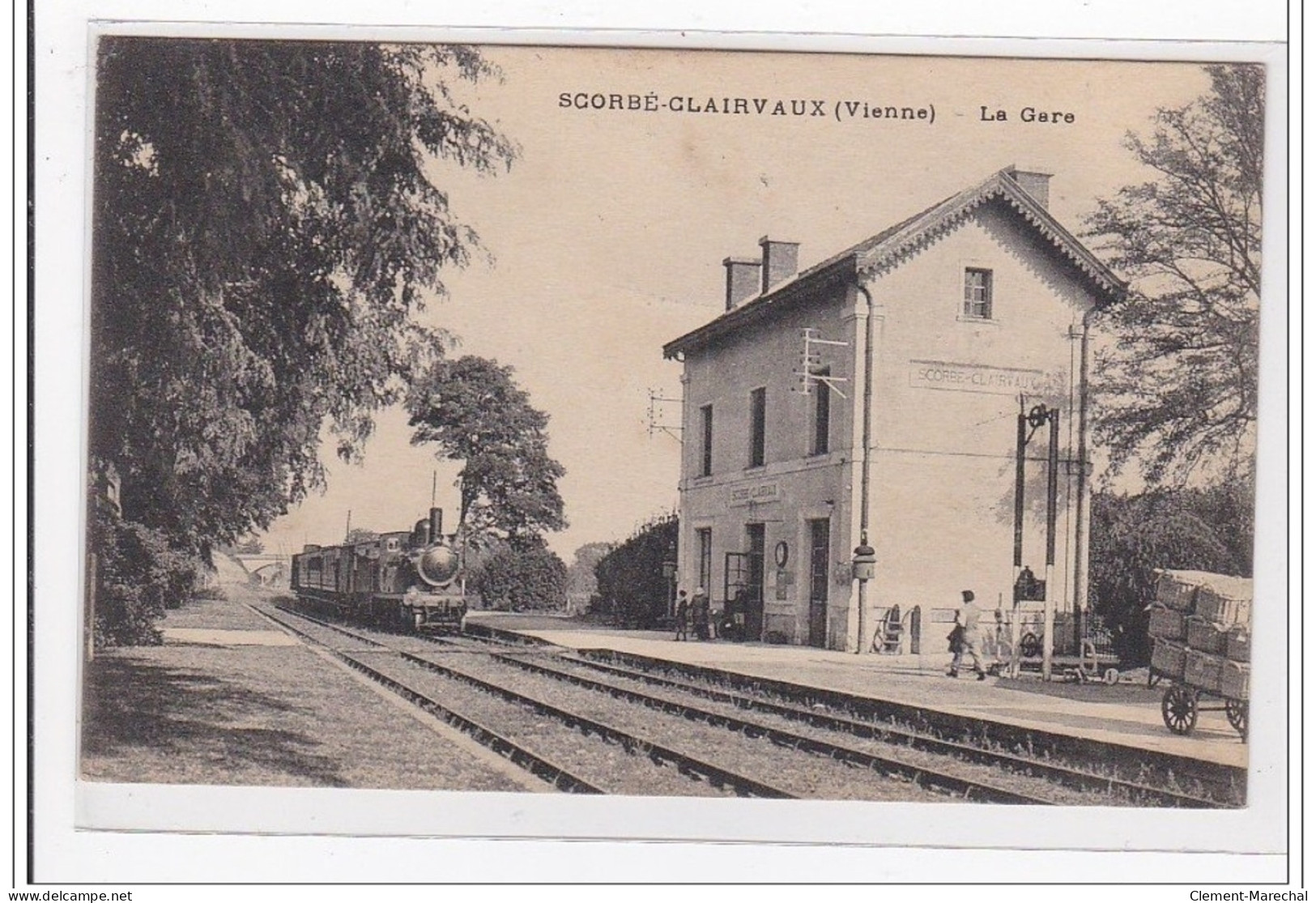 SCORBE-CLAIRVAUX : La Gare (GARE) - Tres Bon Etat - Autres & Non Classés