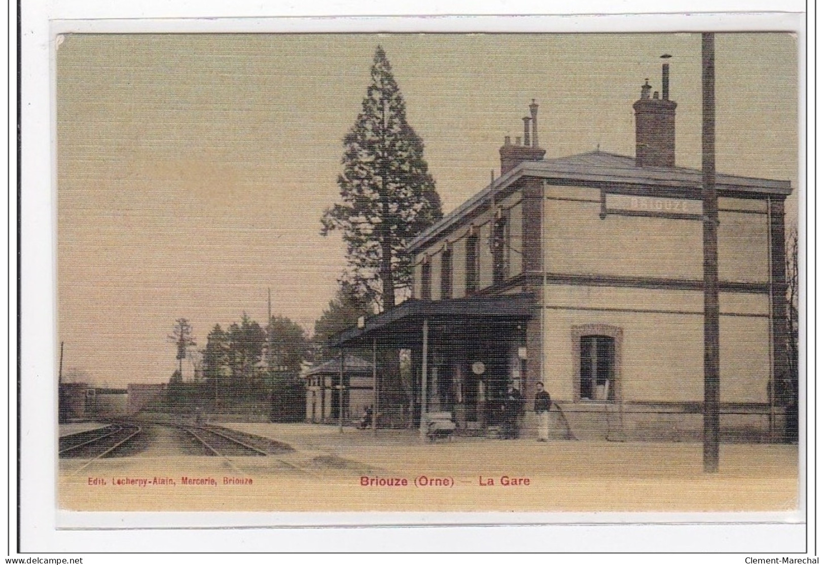 BRIOUZE : La Gare (toillée) (GARE) - Tres Bon Etat - Briouze