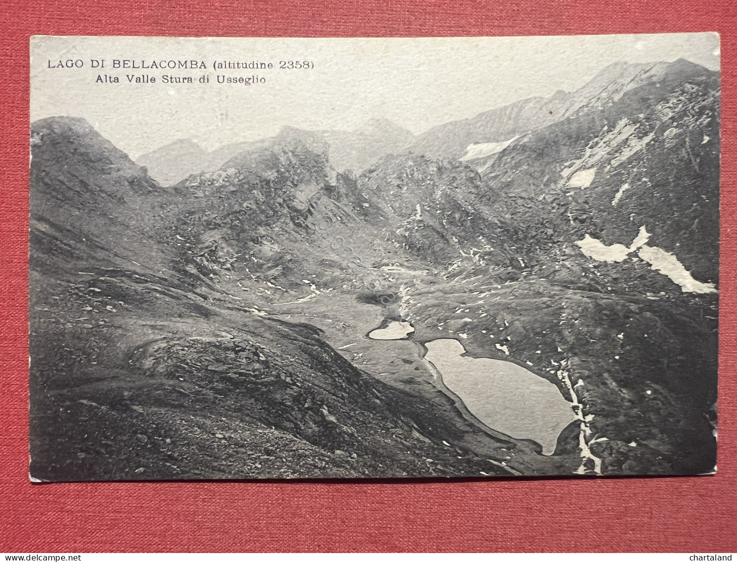 Cartolina - Lago Di Bellacomba - Alta Valle Stura Di Usseglio - 1914 - Sonstige & Ohne Zuordnung