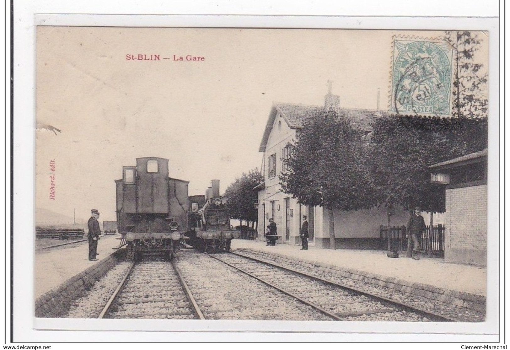 St-BLIN : La Gare (GARE) - Tres Bon Etat - Autres & Non Classés