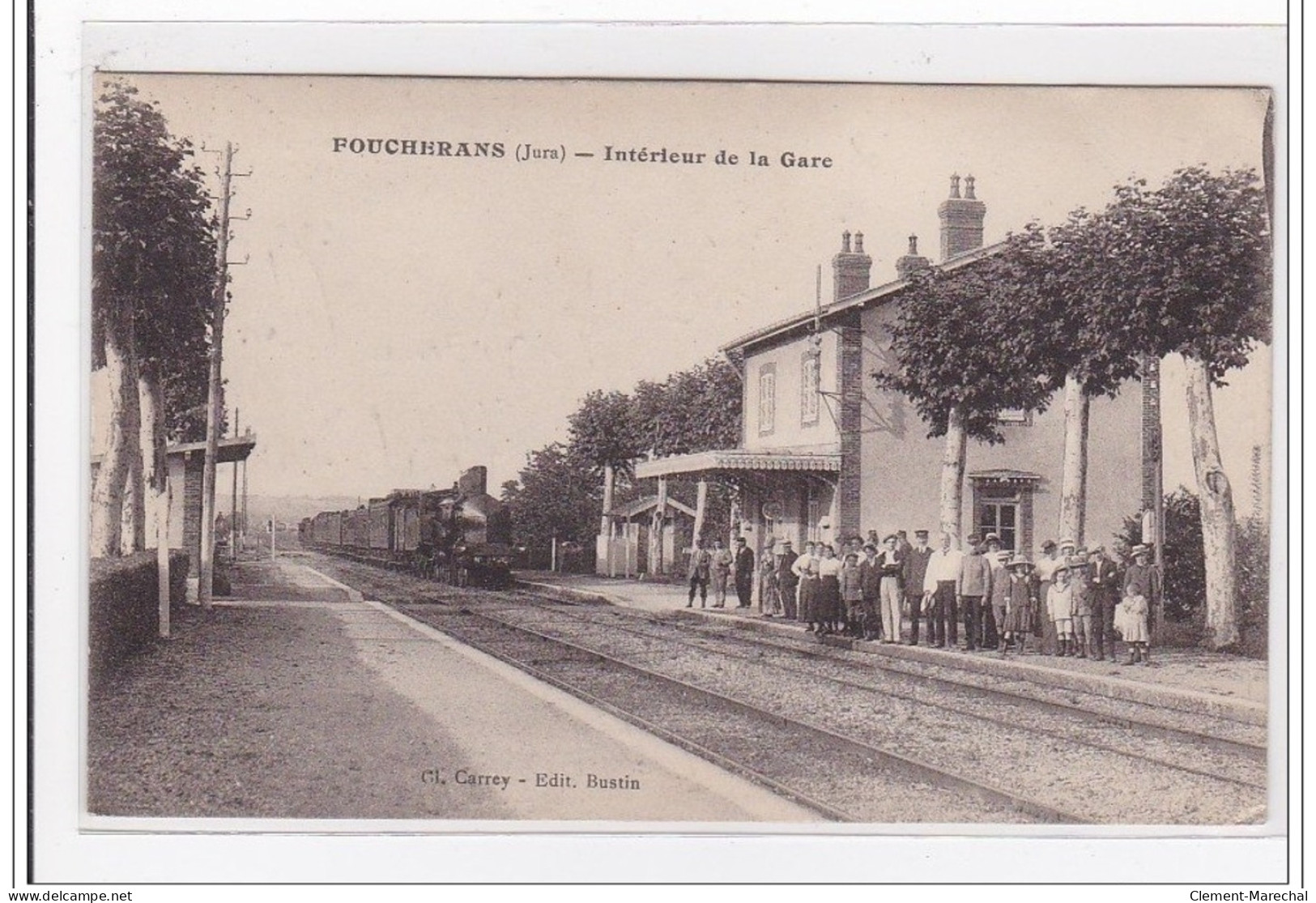 FOUCHERANS : Intérieur De La Gare (GARE) - Tres Bon Etat - Autres & Non Classés