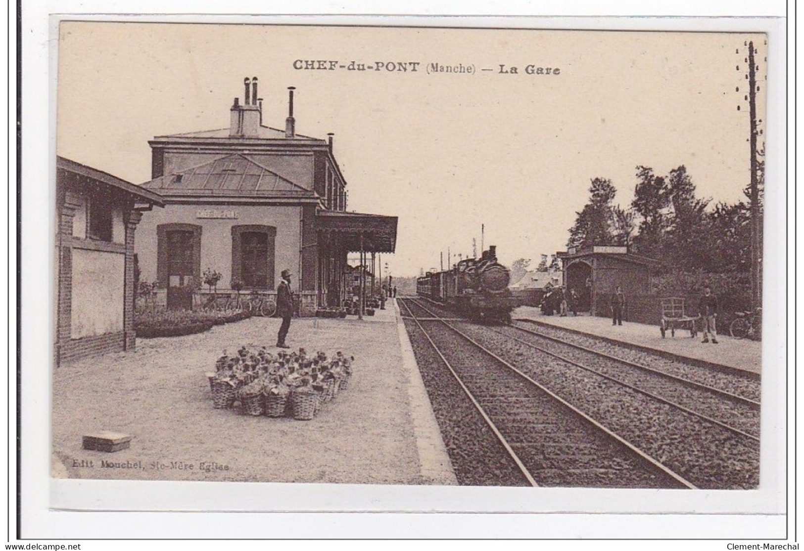 CHEF-du-PONT : La Gare (GARE) - Tres Bon Etat - Autres & Non Classés