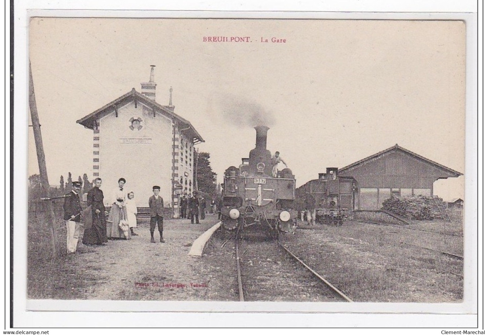 BREUILPONT : La Gare (GARE) - Tres Bon Etat - Autres & Non Classés