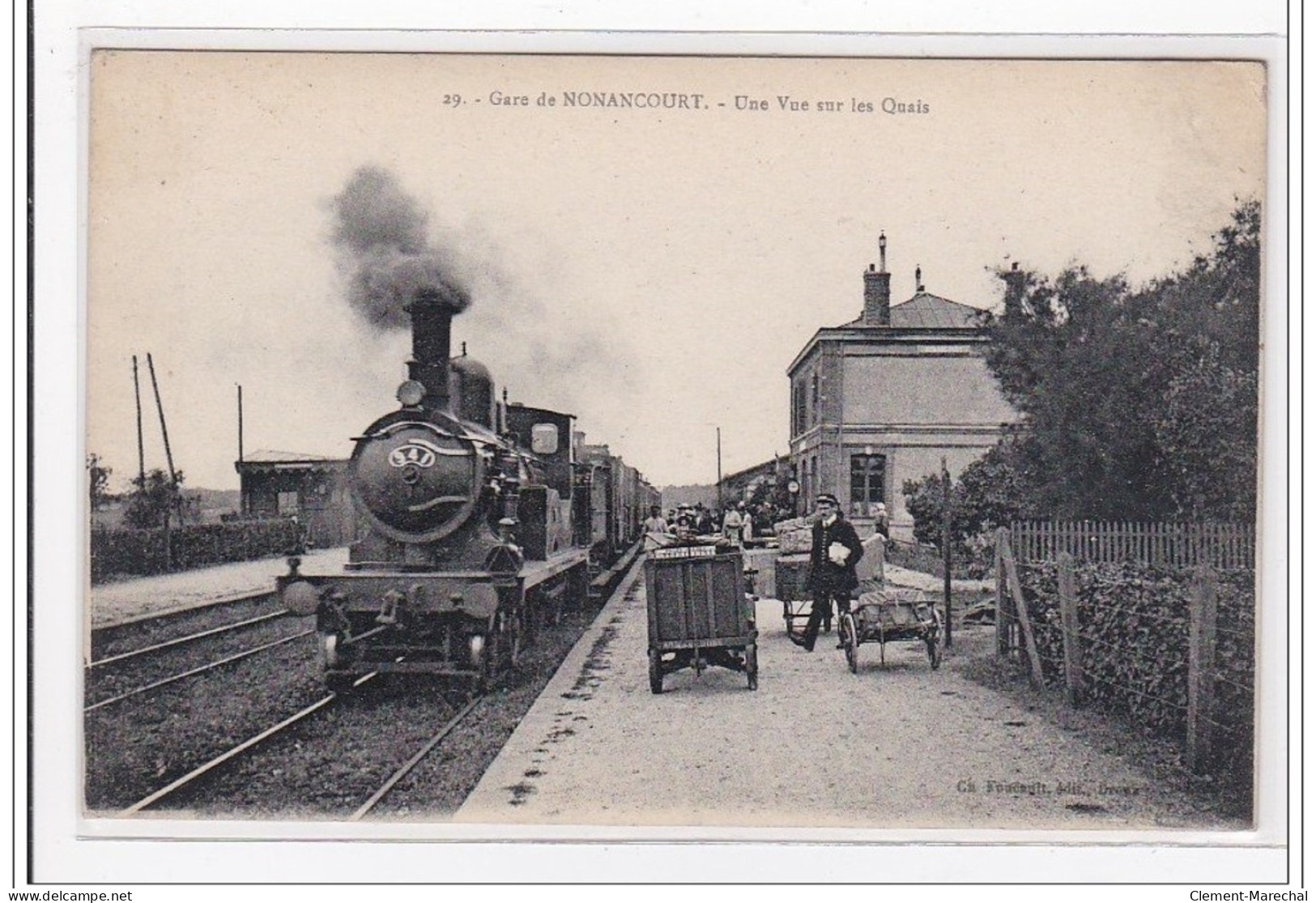 NONANCOURT : Une Vue Sur Les Quais (GARE) - Tres Bon Etat - Autres & Non Classés