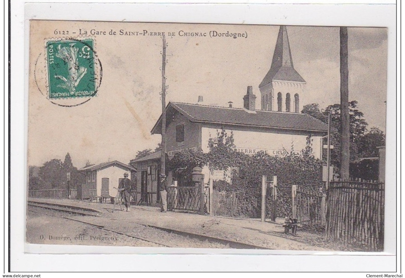 St-PIERRE-de-CHIGNAC : La Gare (GARE) - Tres Bon Etat - Autres & Non Classés