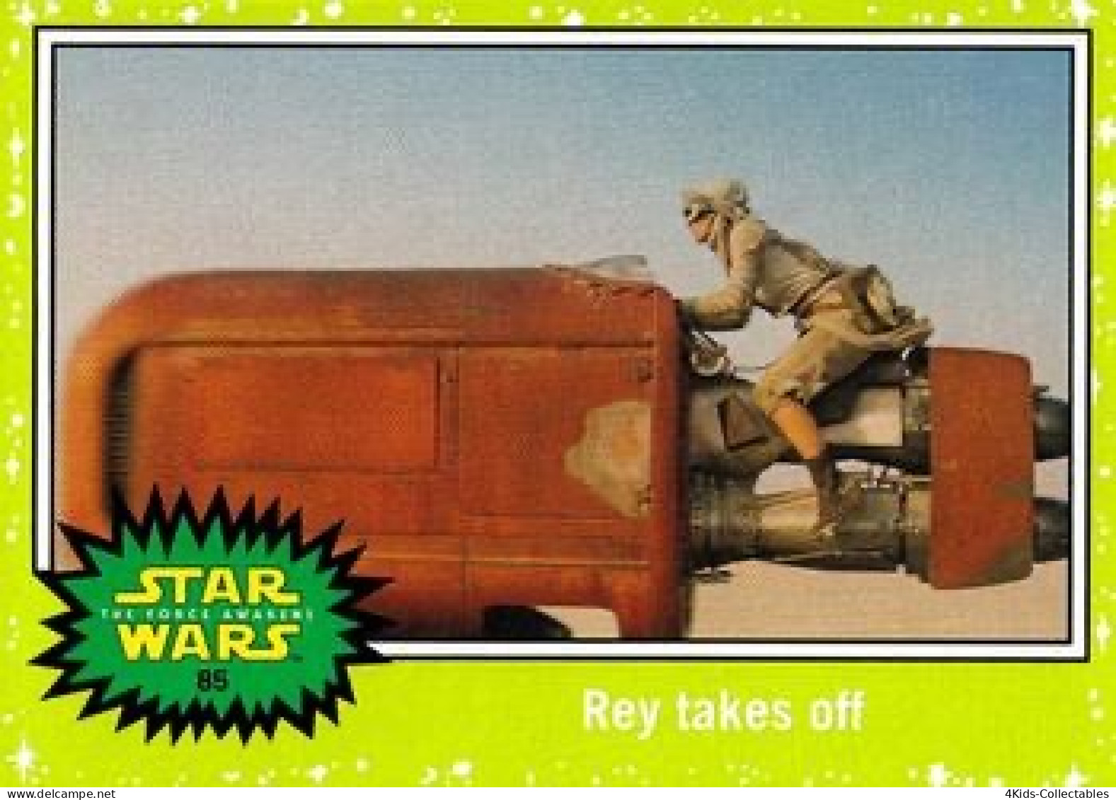 2015 Topps STAR WARS Journey To The Force Awakens "Jabba SLIME GREEN Starfield" Parallel #85 - Star Wars