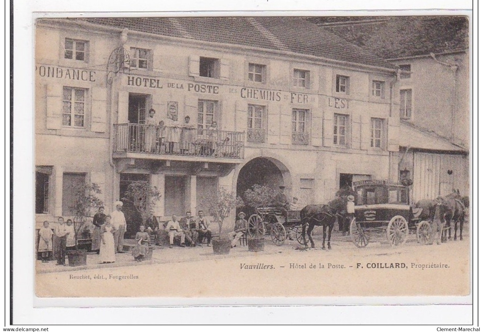 VAUVILLERS : Hotel De La Poste - Tres Bon Etat - Other & Unclassified