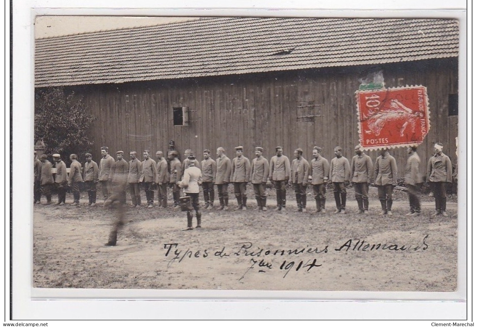 PARAY-le-MONIAL : militaires, prisonniers allemand, lot de 5 CPA - tres bon etat