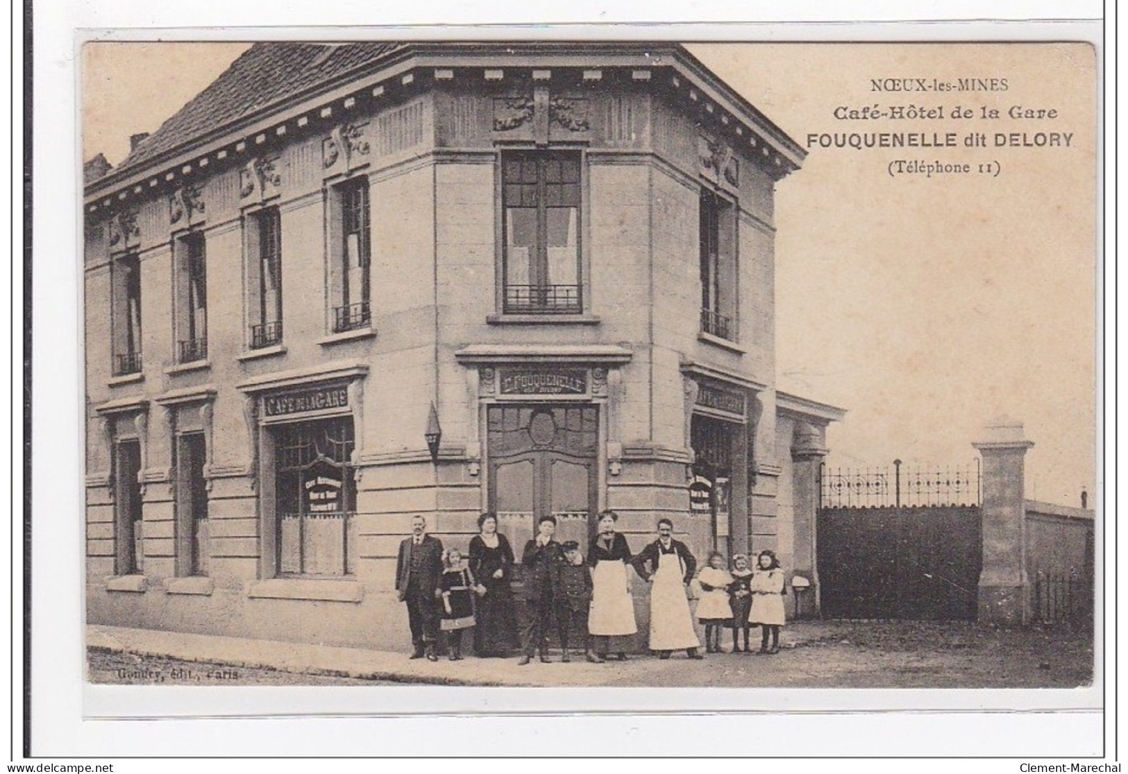 NOEUX-les-MINES : Café-hotel De La Gare Fouquenelle Dit Delory - Tres Bon Etat - Noeux Les Mines
