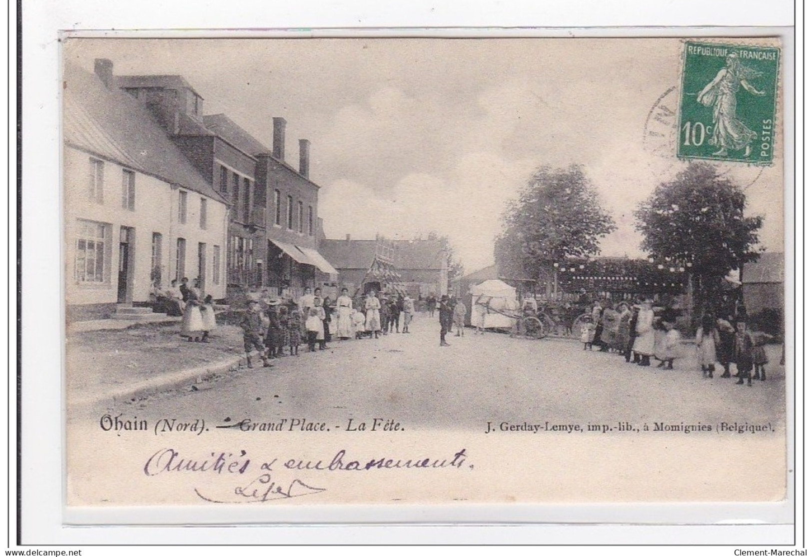 OHAIN : Grand'place, La Fete (caches Des Douanes) - Tres Bon Etat - Autres & Non Classés