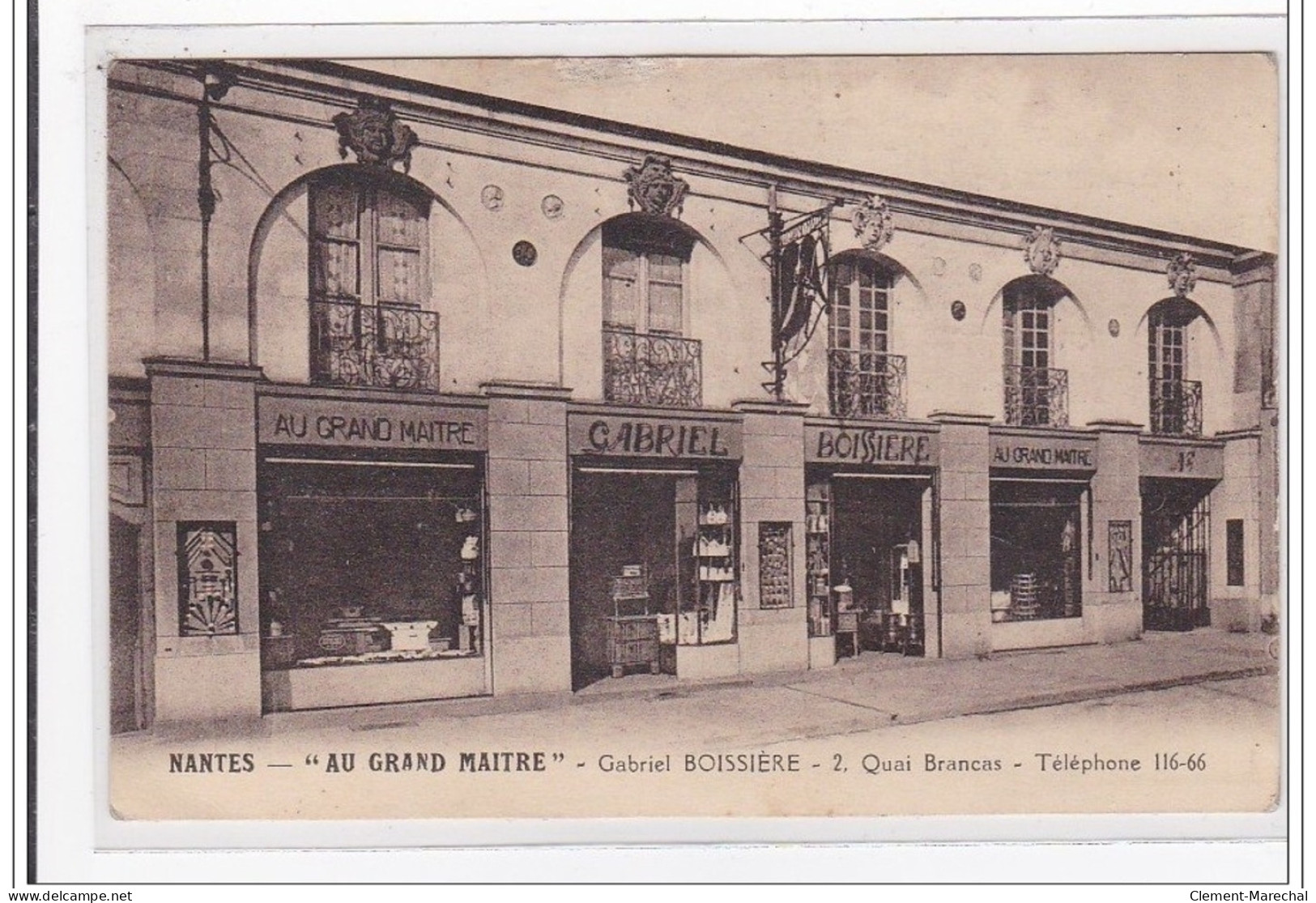 NANTES : """"au Grand Maitre"""" Gabriel Boissiere, Quai Brancas, Telephone 116-66 (quincaillerie) - Tres Bon Etat - Sonstige & Ohne Zuordnung