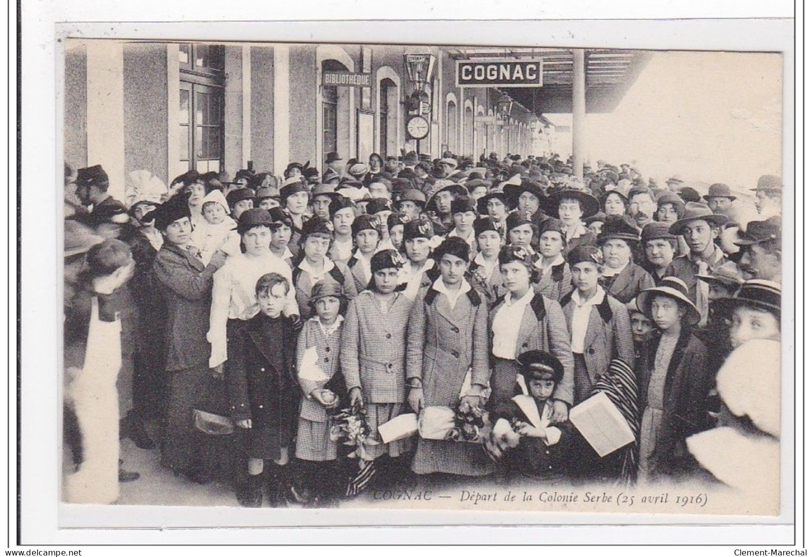 COGNAC : Depart De La Colonie Serbe (25 Avril 1916) - Tres Bon Etat - Cognac