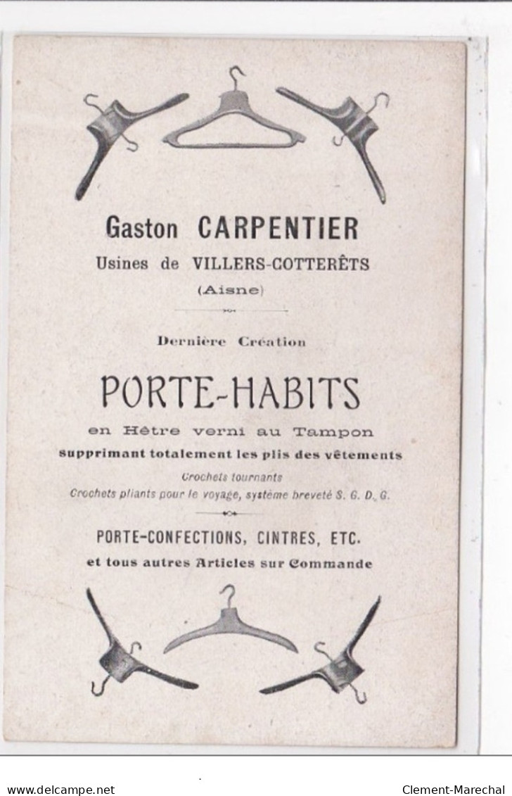 AISNE : Gaston Carpentier, Usines De Villers-cotterrets, Derniere Création, Porte-habits En Hetre Verni - Tres Bon Etat - Chauny