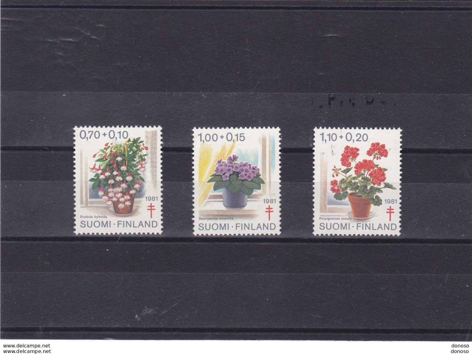 FINLANDE 1981 FLEURS Yvert 849-851, Michel 885-887 NEUF** MNH Cote 4,20 Euros - Nuovi