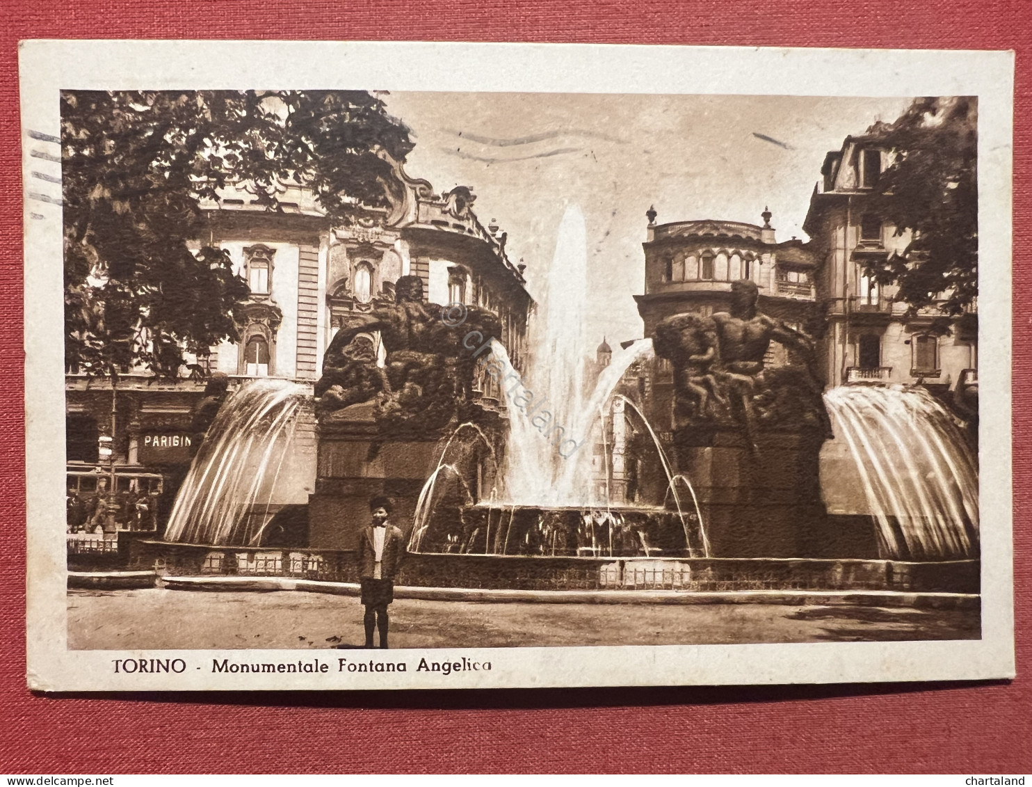 Cartolina - Torino - Monumentale Fontana Angelica - 1936 - Otros & Sin Clasificación