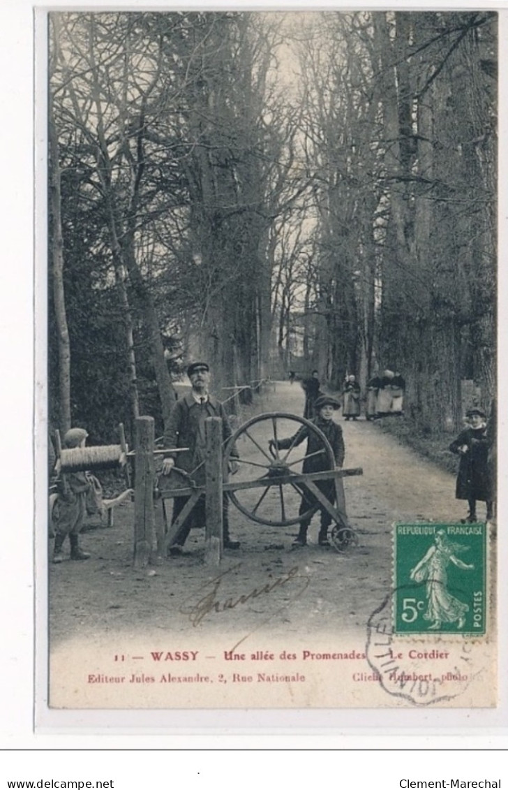 WASSY : Une Allée Des Promenades - Le Cordier - Très Bon état - Wassy