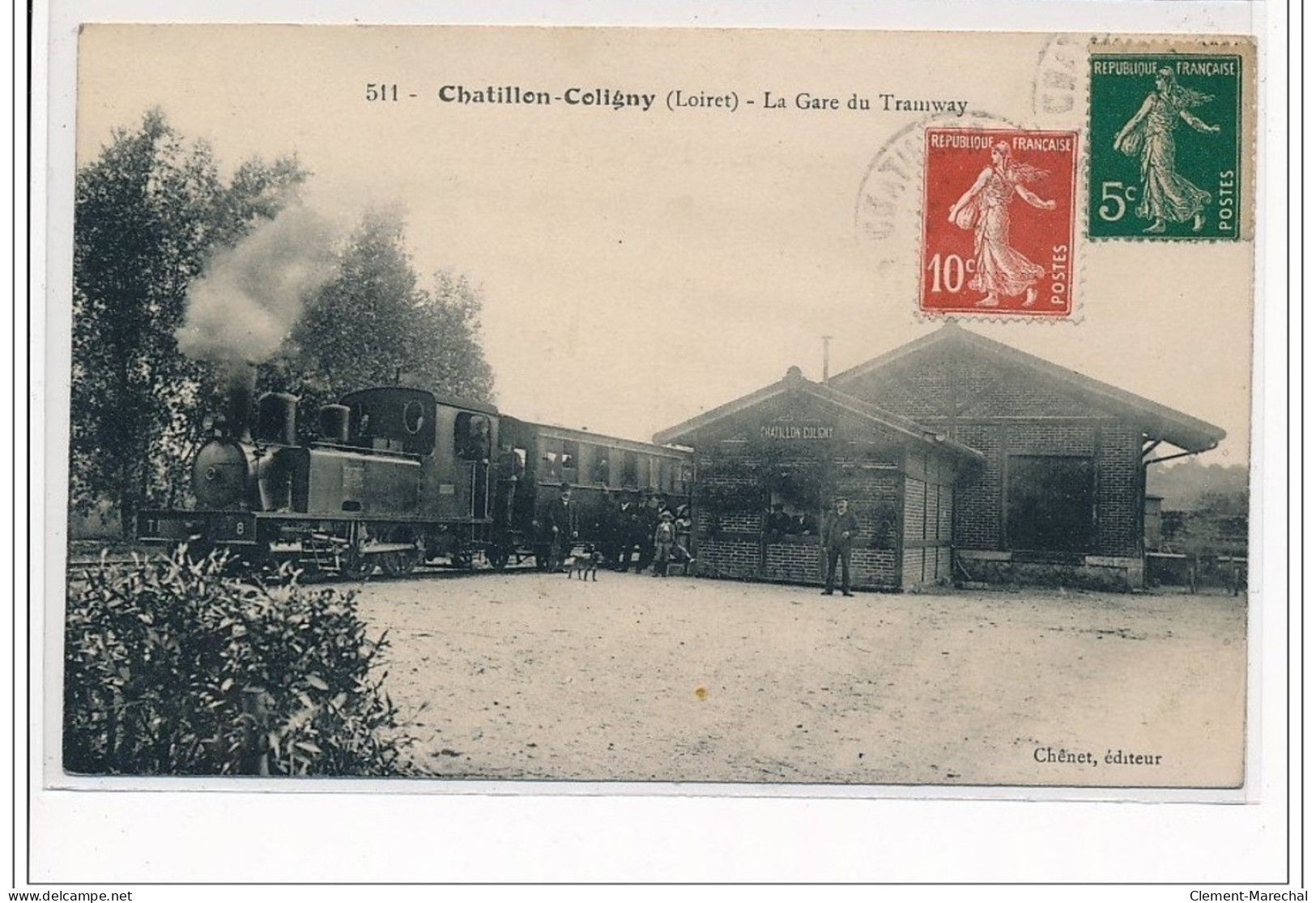 CHATILLON COLIGNY : La Gare Du Tramway - Très Bon état - Chatillon Coligny