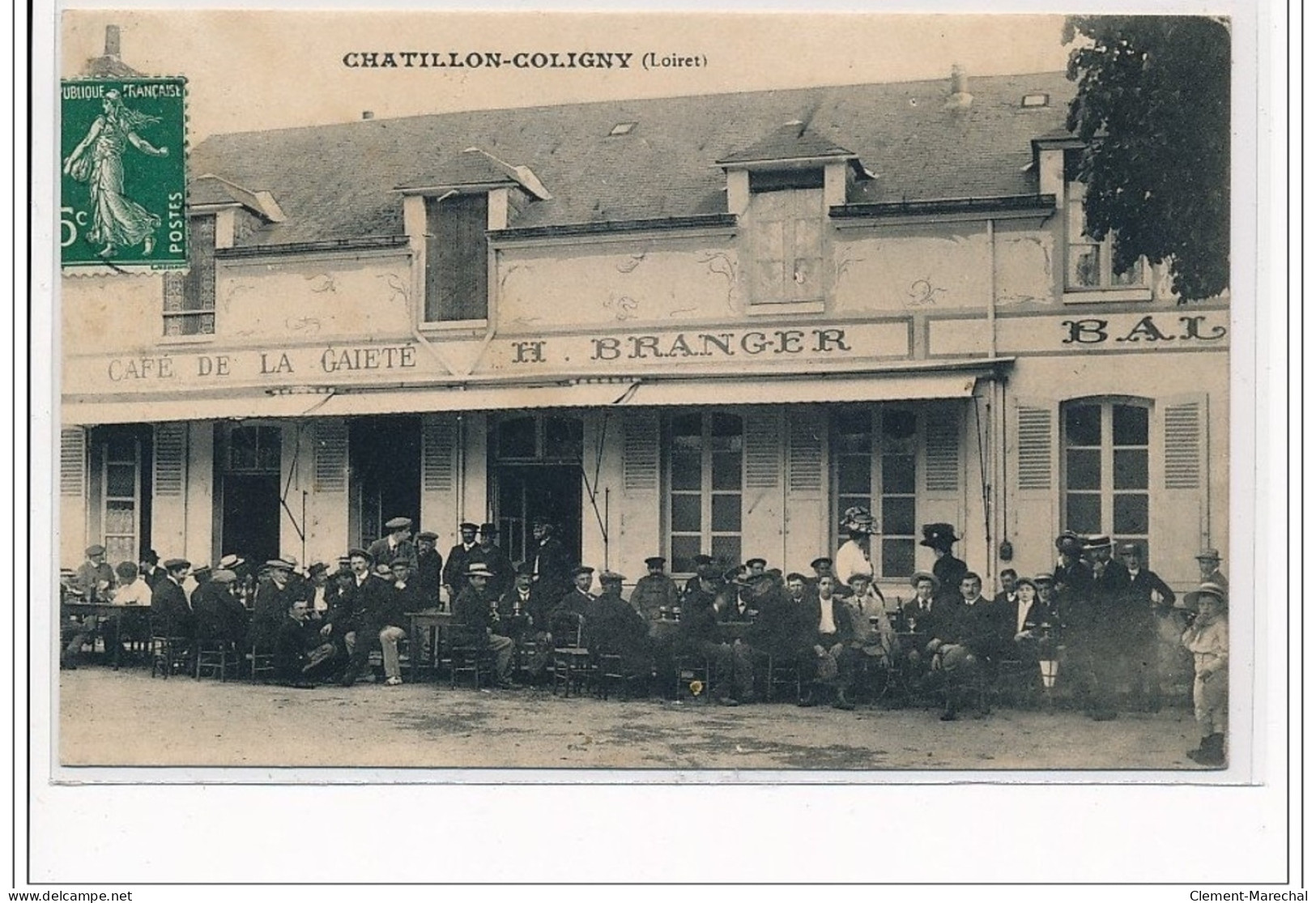 CHATILLON COLIGNY : Café De La Gaieté - état - Chatillon Coligny