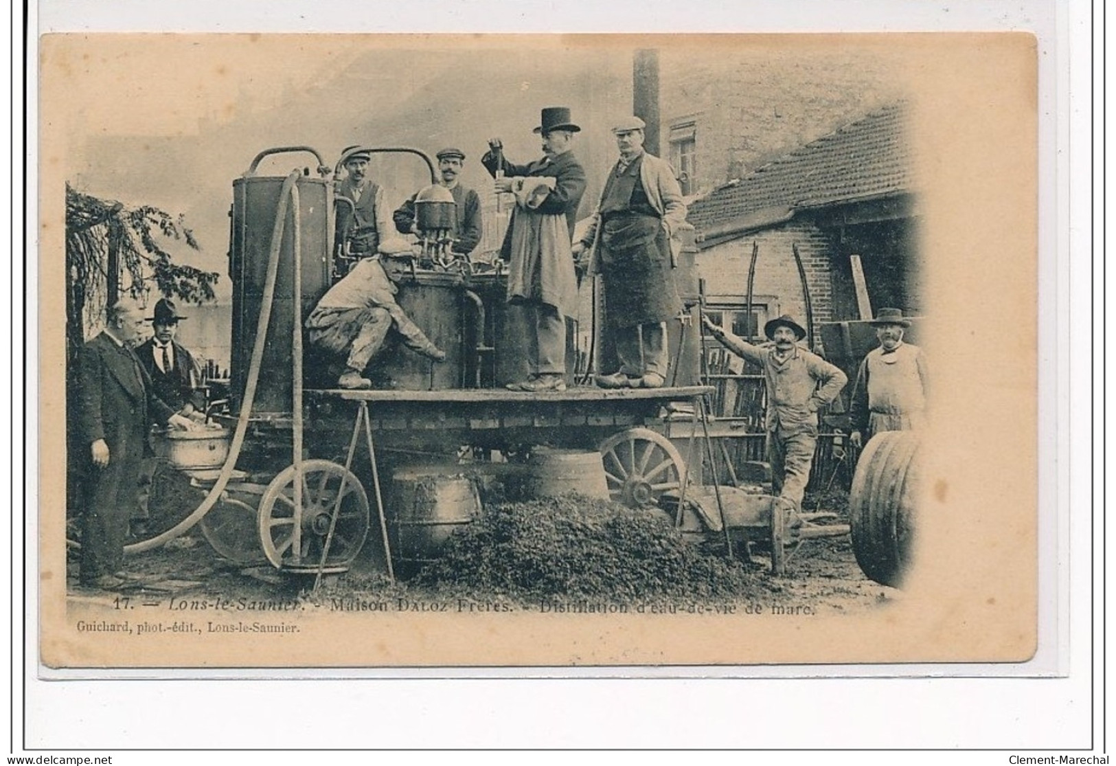 LONS LE SAULNIER : Maison Daloz Frères, Distillation D'eau-de-vie De Marc - état (petites Traces) - Lons Le Saunier