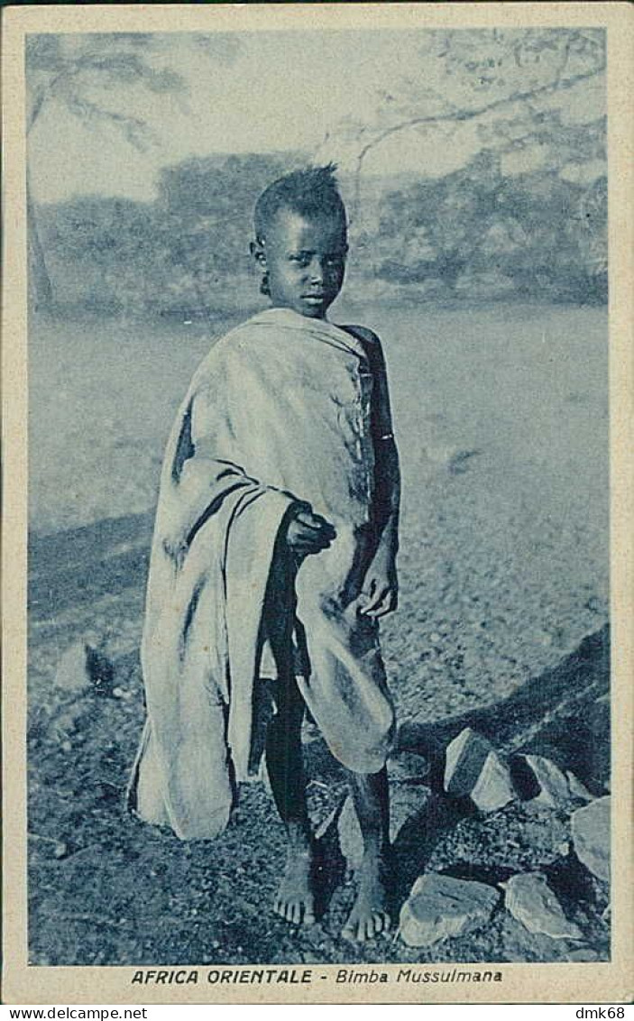 AFRICA - ERITREA - BIMBA MUSULMANA /  MUSLIM GIRL - ED. BASSI - 1930s (12544) - Eritrea