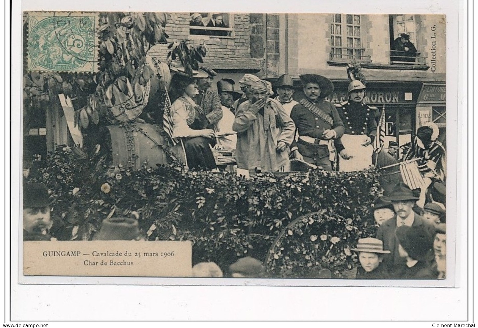 GUINGAMP : Cavalcade Du 25 Mars 1906 - Char De Bacchus - Très Bon état - Guingamp