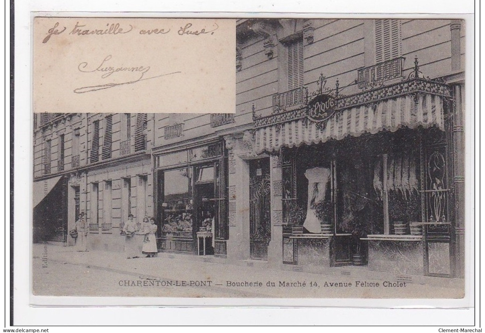 CHARENTON LE PONT : Boucherie Du Marché 14, Avenue Felicie Cholet - Tres Bon Etat - Charenton Le Pont