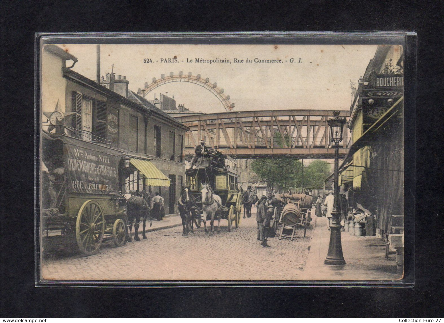 (26/04/24) 75-CPA PARIS - 15ème ARRONDISSEMENT - LE METROPOLITAIN - RUE DU COMMERCE - Distretto: 15