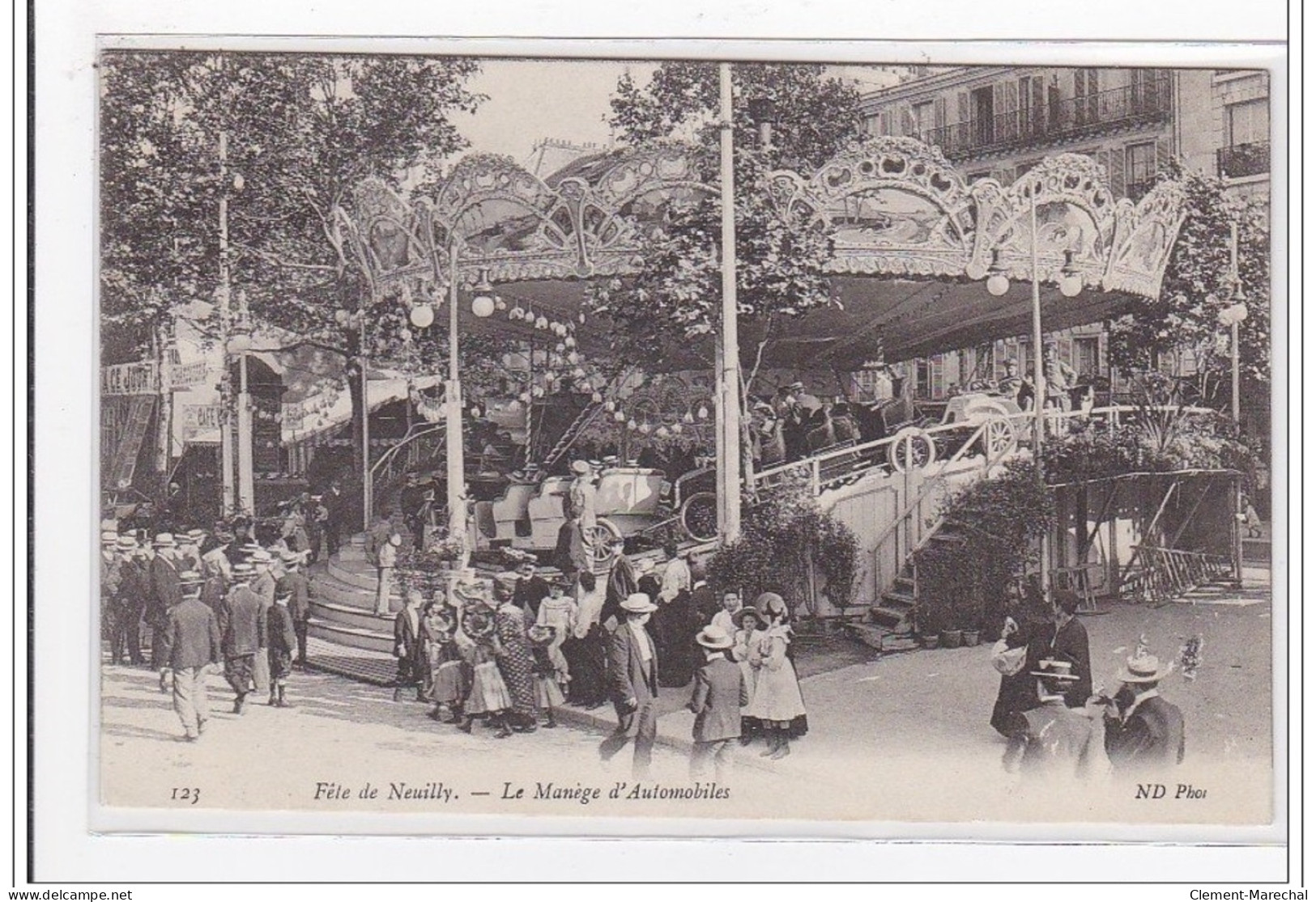 NEUILLY : Fete De Neuilly, Le Manege D'automobile - Tres Bon Etat - Neuilly Sur Seine