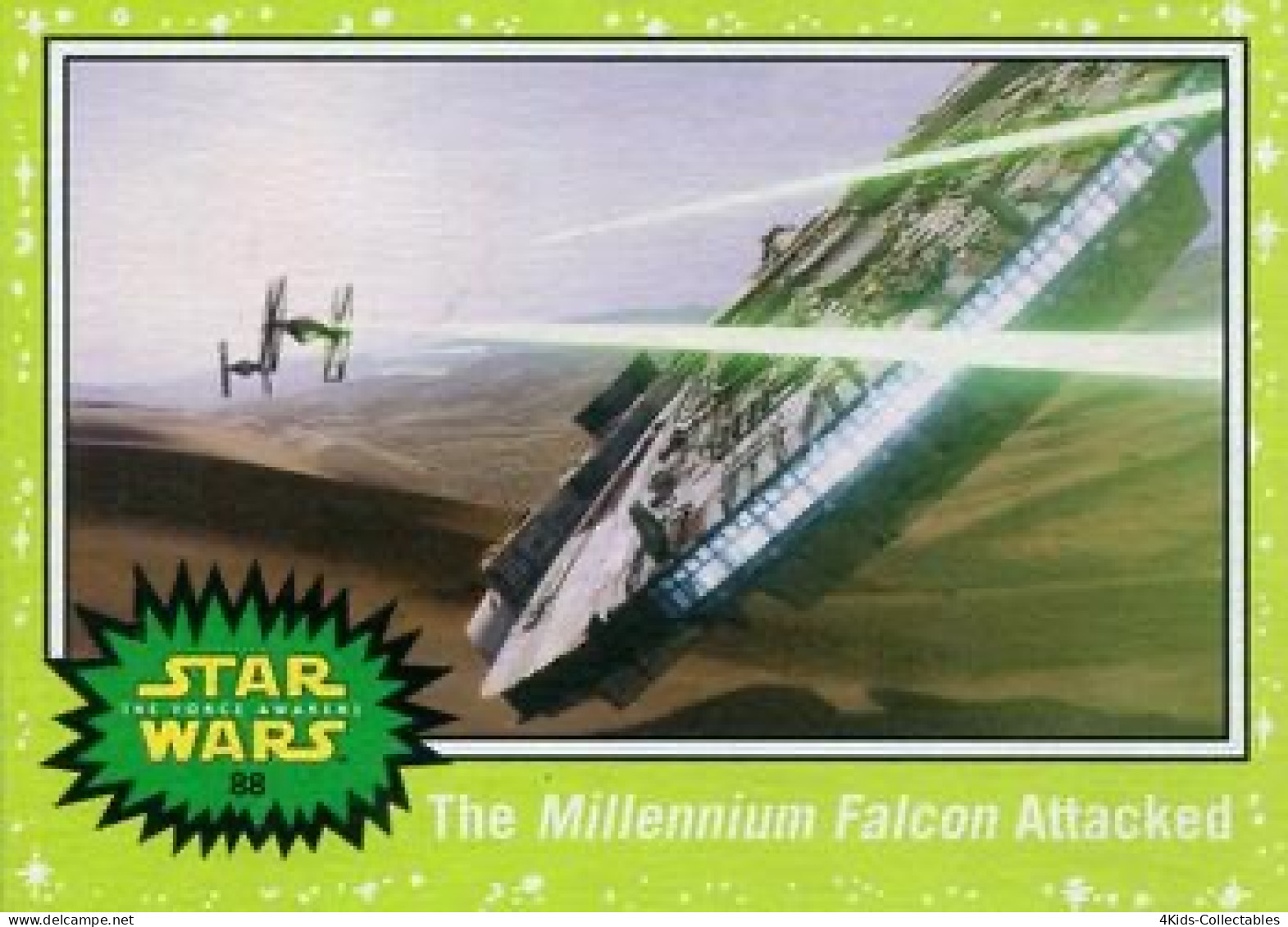 2015 Topps STAR WARS Journey To The Force Awakens "Jabba SLIME GREEN Starfield" Parallel #88 - Star Wars