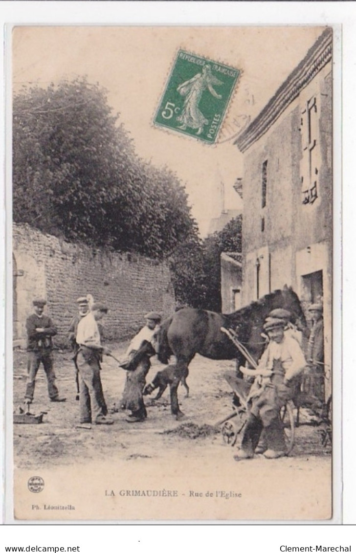 LA GRIMAUDIERE : Rue De L'eglise (marechal-ferrand - Tres Bon Etat - Autres & Non Classés