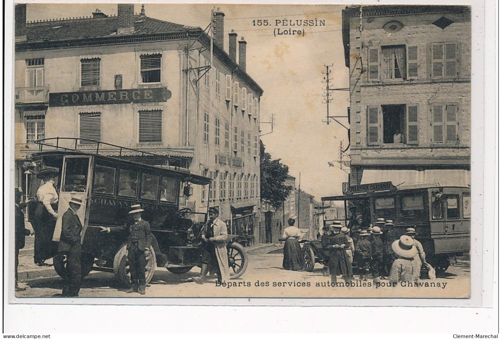 PELUSSIN - Départs Des Services Automobiles Pour Chavanay - Très Bon état - Pelussin