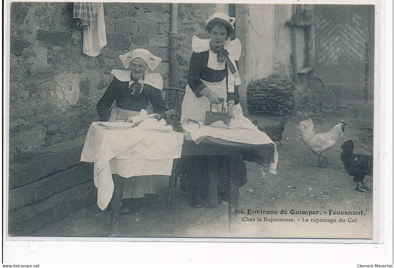 Environs De QUIMPER - FOUESNANT - Chez La Repasseuse - Le Repassage Du Col - Très Bon état - Fouesnant