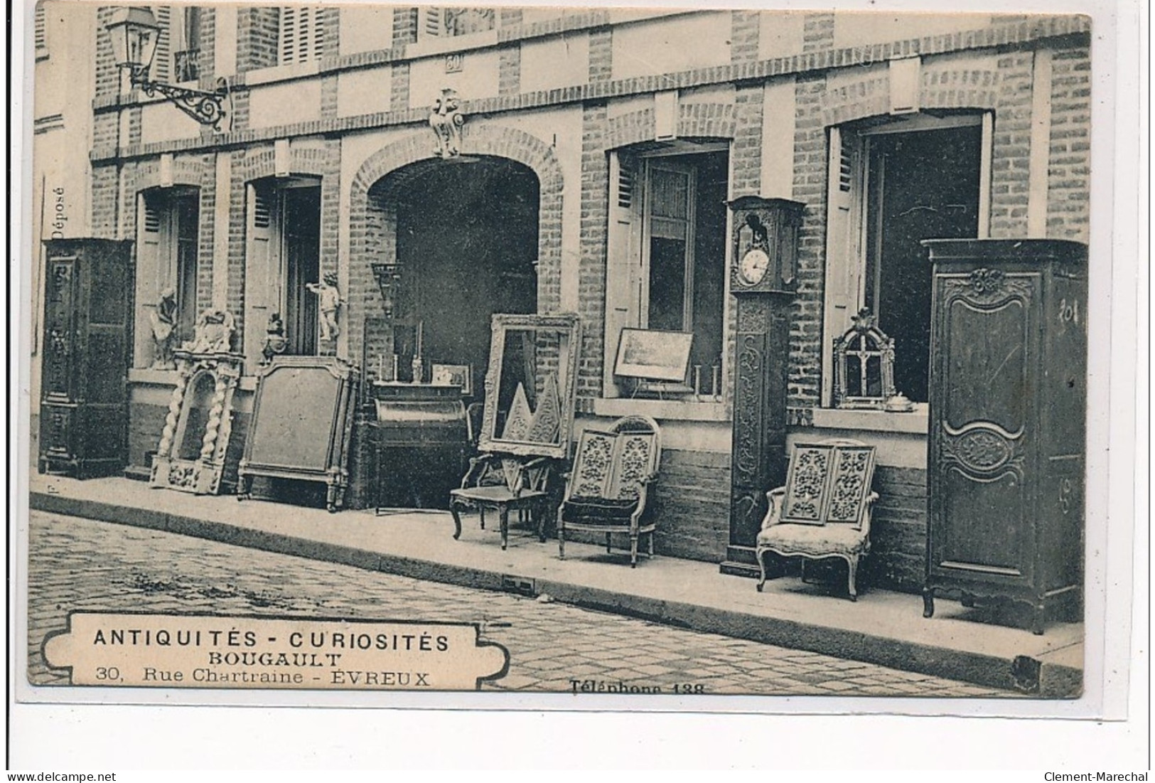 EVREUX - Antiquités - Curiosités Bougault - 30, Rue Chartraine - Très Bon état - Evreux