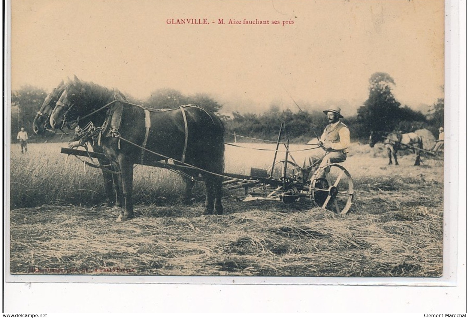 GLANVILLE - M. Aize Fauchant Ses Prés - Très Bon état - Sonstige & Ohne Zuordnung