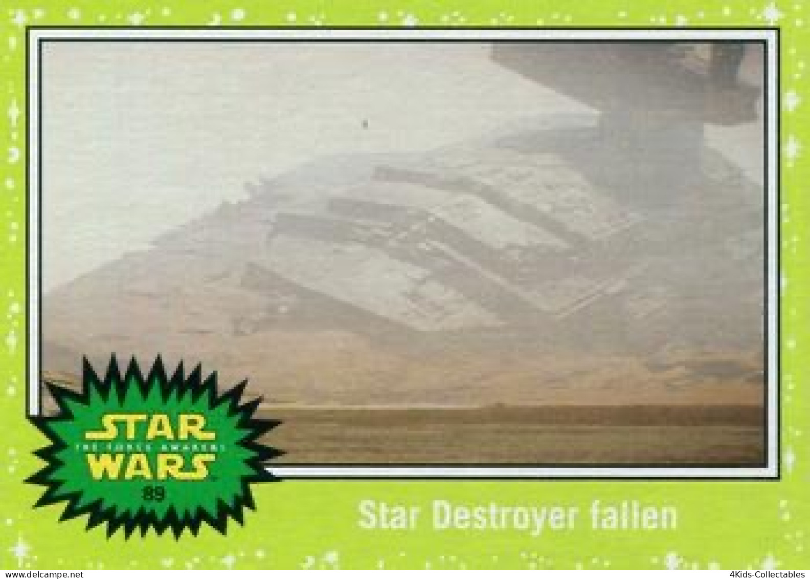 2015 Topps STAR WARS Journey To The Force Awakens "Jabba SLIME GREEN Starfield" Parallel #89 - Star Wars